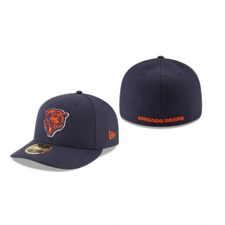 Chicago Bears Navy Omaha Low Profile 59FIFTY Structured Hat