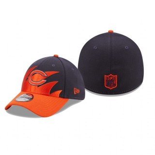 Chicago Bears Navy Orange Surge 39THIRTY Flex Hat