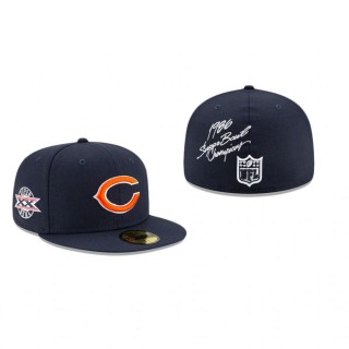 Chicago Bears Navy World Champions 59FIFTY Fitted Hat