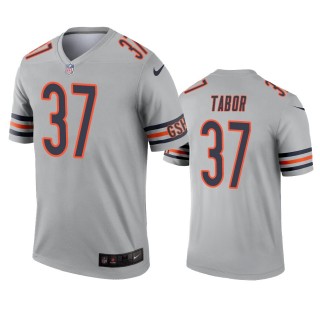 Chicago Bears Teez Tabor Silver Inverted Legend Jersey