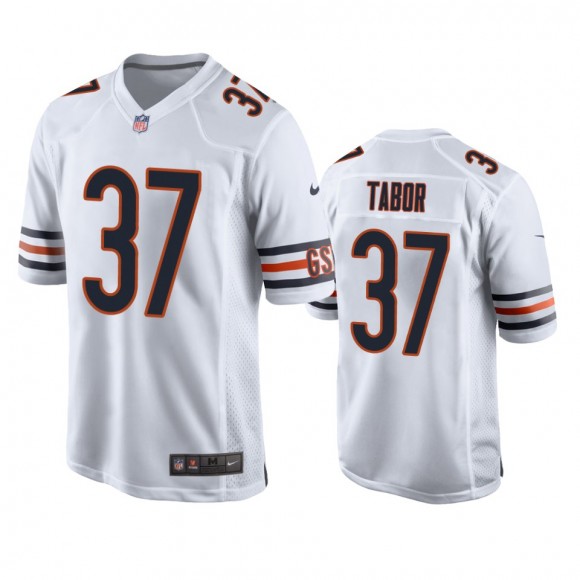 Chicago Bears Teez Tabor White Game Jersey