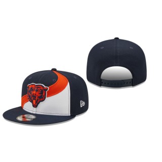 Chicago Bears White Navy Wave Snapback Hat