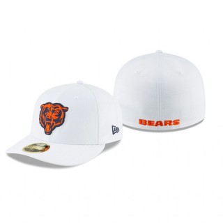 Chicago Bears White Omaha Alternate Logo Low Profile 59FIFTY Hat