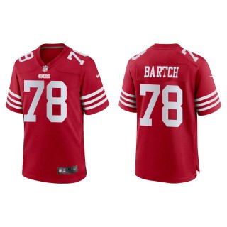 49ers Ben Bartch Scarlet Game Jersey