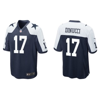 Men's Dallas Cowboys Ben DiNucci Navy Alternate Game Jersey