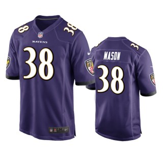 Baltimore Ravens Ben Mason Purple Game Jersey