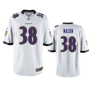 Baltimore Ravens Ben Mason White Game Jersey