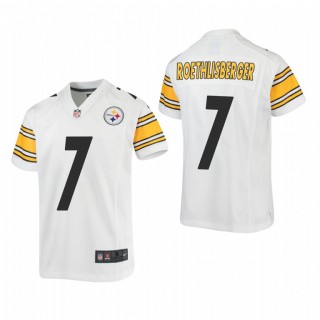 Youth Pittsburgh Steelers Ben Roethlisberger Game Jersey - White