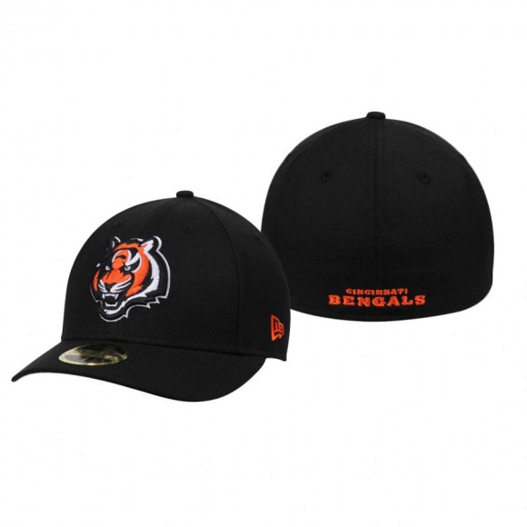 Cincinnati Bengals Black Omaha B Low Profile 59FIFTY Hat