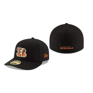 Cincinnati Bengals Black Omaha Low Profile 59FIFTY Structured Hat
