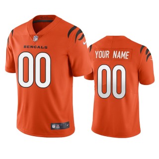 Cincinnati Bengals Custom Orange 2021 Vapor Limited Jersey - Men's