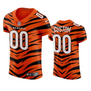 Cincinnati Bengals Custom 2021-22 Orange City Edition Elite Jersey