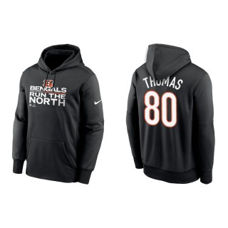 Men's Bengals Mike Thomas Black 2021 AFC North Division Champions Trophy Hoodie