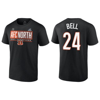 Men's Bengals Vonn Bell Charcoal 2021 AFC North Division Champions Blocked Favorite T-Shirt