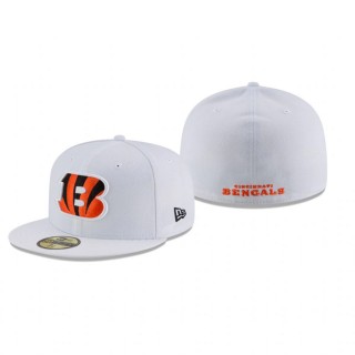 Cincinnati Bengals White Omaha 59FIFTY Fitted Hat