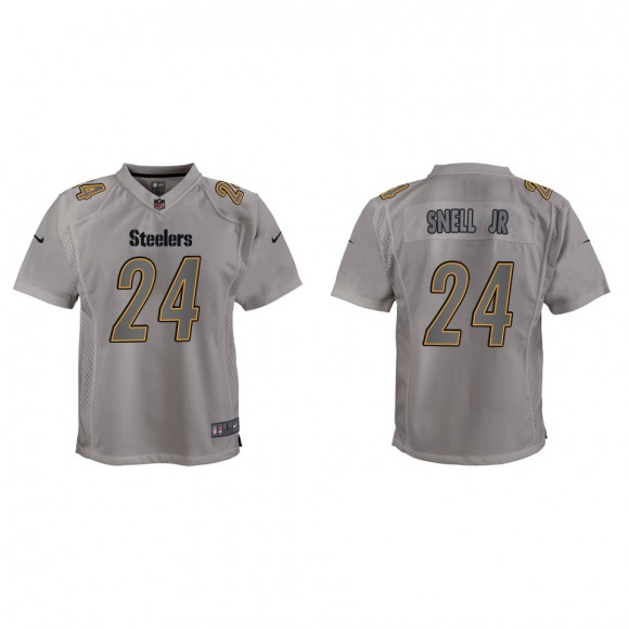 Benny Snell Jr. Youth Pittsburgh Steelers Gray Atmosphere Game Jersey