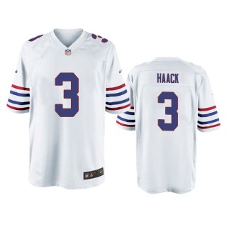 Buffalo Bills Matt Haack White Alternate Game Jersey