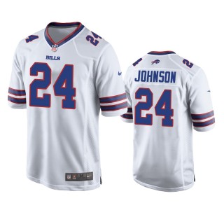 Buffalo Bills Taron Johnson White Game Jersey