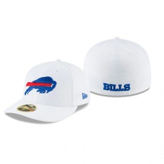 Buffalo Bills White Omaha Low Profile 59FIFTY Hat