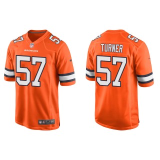 Men's Denver Broncos Billy Turner Orange Alternate Game Jersey