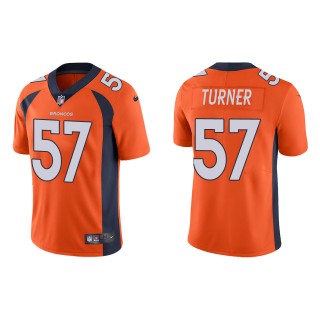 Men's Denver Broncos Billy Turner Orange Vapor Limited Jersey