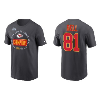 Blake Bell Kansas City Chiefs Anthracite Super Bowl LVII Champions Locker Room Trophy Collection T-Shirt
