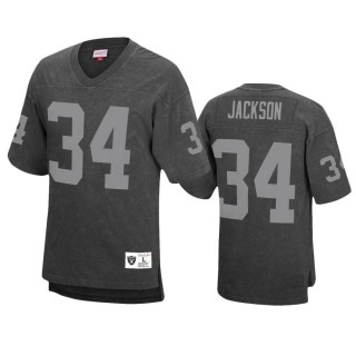 Las Vegas Raiders Bo Jackson Black Acid Wash Retired Player Jersey