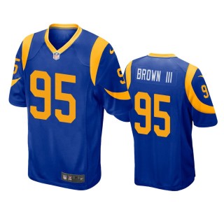 Los Angeles Rams Bobby Brown III Royal Game Jersey