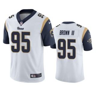 Los Angeles Rams Bobby Brown III White Vapor Limited Jersey