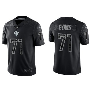 Bobby Evans Los Angeles Rams Black Reflective Limited Jersey