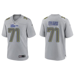 Bobby Evans Men's Los Angeles Rams Gray Atmosphere Fashion Game Jersey