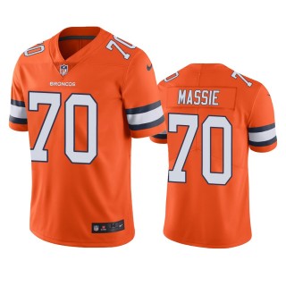 Color Rush Limited Denver Broncos Bobby Massie Orange Jersey