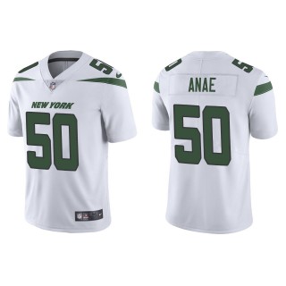Men's New York Jets Bradlee Anae White Vapor Limited Jersey