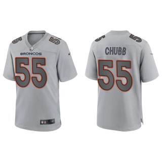 Bradley Chubb Men's Denver Broncos Gray Atmosphere Fashion Game Jersey