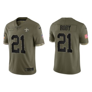 Bradley Roby New Orleans Saints Olive 2022 Salute To Service Limited Jersey