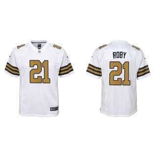 Bradley Roby youth New Orleans Saints White Alternate Game Jersey