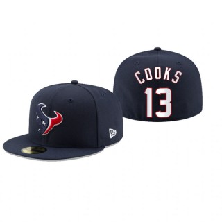 Houston Texans Brandin Cooks Navy Omaha 59FIFTY Fitted Hat