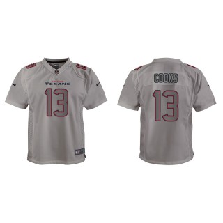 Brandin Cooks Youth Houston Texans Gray Atmosphere Game Jersey