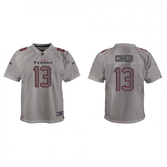 Brandin Cooks Youth Houston Texans Gray Atmosphere Game Jersey