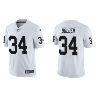 Men's Las Vegas Raiders Brandon Bolden White Vapor Limited Jersey