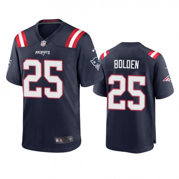 New England Patriots Brandon Bolden Navy Game Jersey