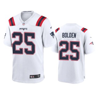 New England Patriots Brandon Bolden White Game Jersey