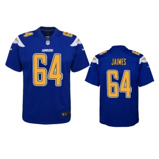 Los Angeles Chargers Brenden Jaimes Royal Color Rush Game Jersey