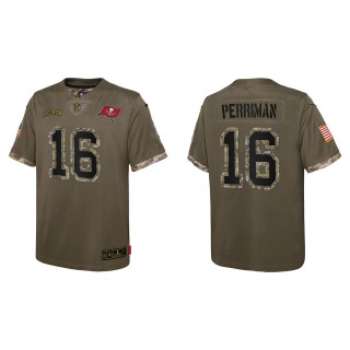 Breshad Perriman Youth Tampa Bay Buccaneers Olive 2022 Salute To Service Limited Jersey