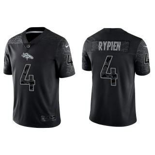 Brett Rypien Denver Broncos Black Reflective Limited Jersey