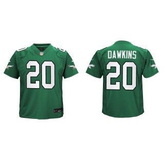 Brian Dawkins Youth Eagles Kelly Green Alternate Game Jersey