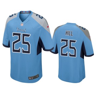 Tennessee Titans Brian Hill Light Blue Game Jersey