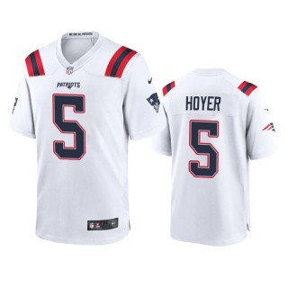 New England Patriots Brian Hoyer White Game Jersey