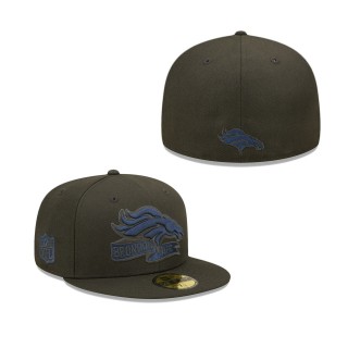 Men's Denver Broncos Black 2022 Sideline 59FIFTY Pop Fitted Hat