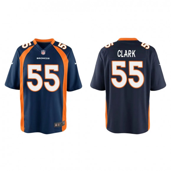 Youth Frank Clark Broncos Navy Game Jersey
